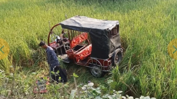 লালমনিরহাটে অটোরিকশা উল্টে নিহত-২ ছবি: বিএমএফ টেলিভিশন।